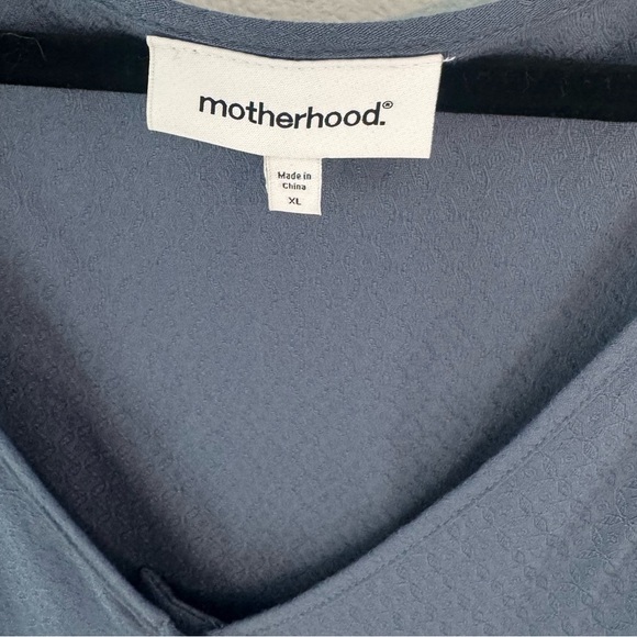 NWT - Motherhood Blue Long Sleeve Maternity Dress - Picture 4 of 7